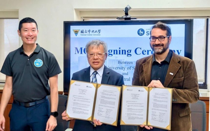 中央大學與英國薩里大學啟動 4+1 太空工程雙聯學位